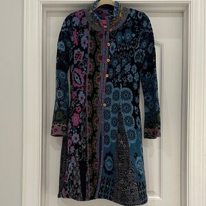 IVKO Black,Blue, Green and Pink Long Seater Coat